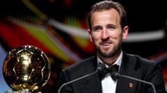 Harry Kane Edged Kylian Mbappe for Ballon d'Or by Historic 28-Point Margin