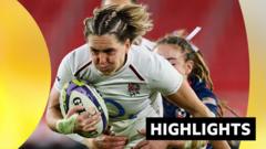 England Women's Rugby Dominates USA 55-12 in WXV Global Series, Moloney-MacDonald Scores Four Tries