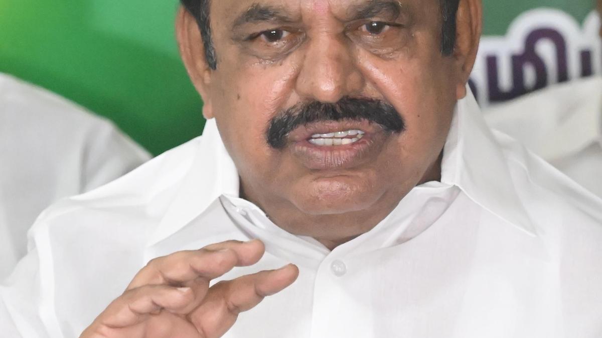 AIADMK Chief Palaniswami Blasts Tamil Nadu Administration Following High-Security Convict Escape in Coimbatore