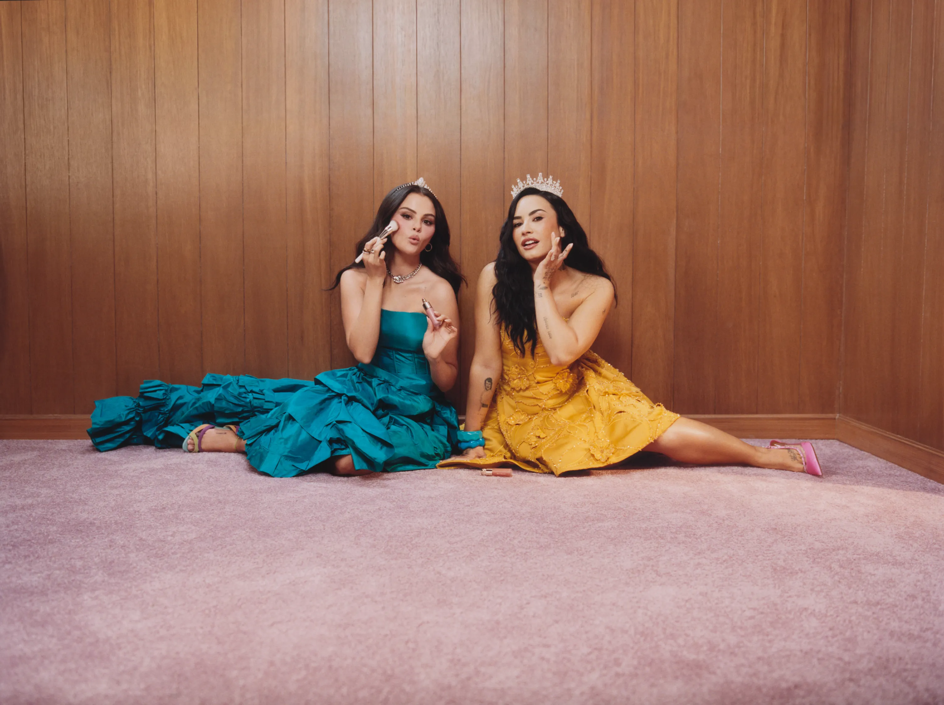 Disney Alums Selena Gomez and Demi Lovato Reunite for Nostalgic Rare Beauty Campaign