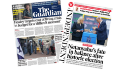 The Papers: 'Budget for a difficult moment' and Netanyahu's 'fate in balance'