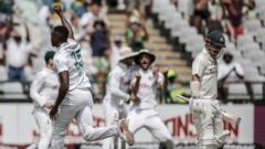 South Africa Secures Historic Test Series Victory as Warner Slams Collapsing Australian Batting Lineup
